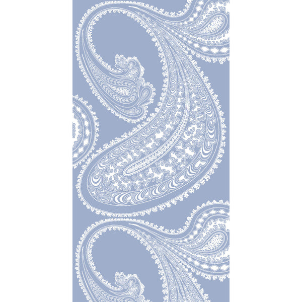 Rajapur - Wht/Dk Blue Blue By Cole & Son | Cole & Son Contemporary Restyled | Paisley Wallcovering