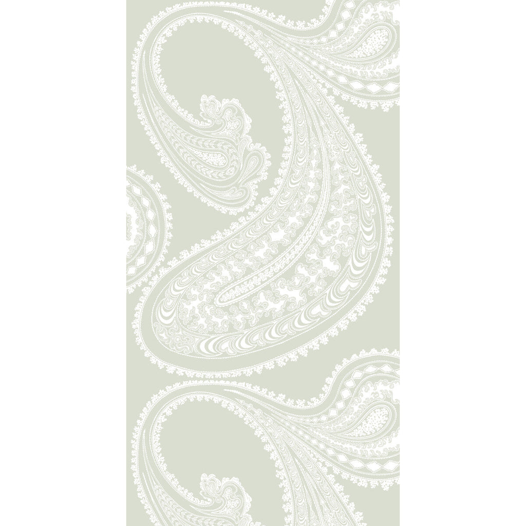 Rajapur - White/Olive Light Green By Cole & Son | Cole & Son Contemporary Restyled | Paisley Wallcovering