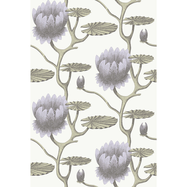 Summer Lily - Lilac/Grn/Wt  By Cole & Son | Cole & Son Contemporary Restyled |Botanical & Floral  Wallcovering