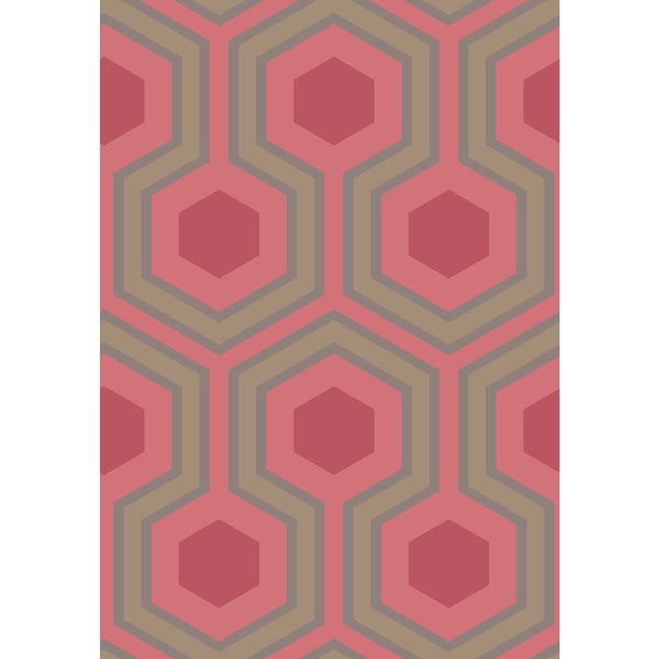 Hicks Grand - Red Burgundy/Red By Cole & Son | Cole & Son Contemporary Restyled |Modern Geometric Wallcovering Print