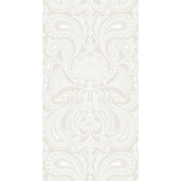 Malabar - White White By Cole & Son | Cole & Son Contemporary Restyled | Damask Wallcovering Print
