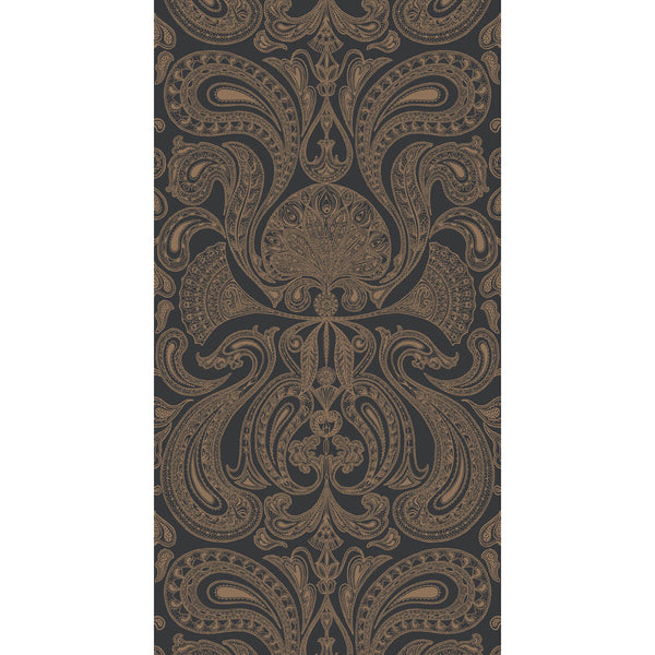 Malabar - Bronze/Black Brown By Cole & Son | Cole & Son Contemporary Restyled | Damask Wallcovering Print