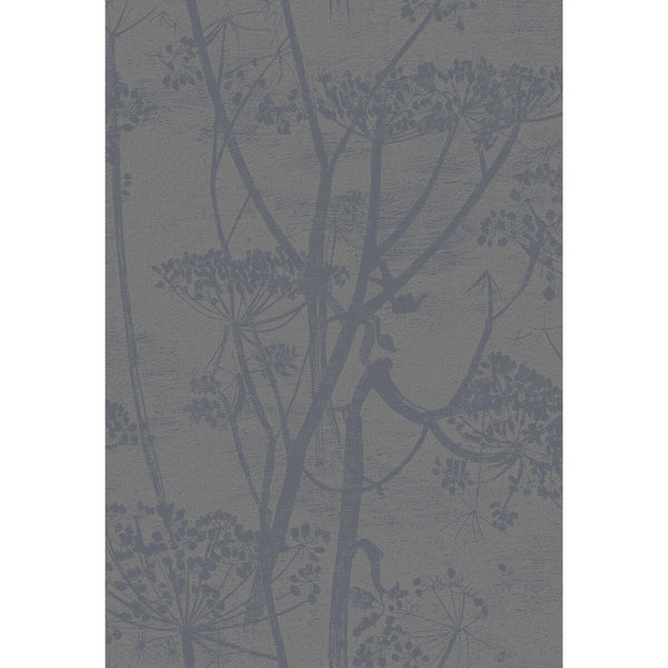 Cow Parsley - Gilver/Black Black By Cole & Son | Cole & Son Contemporary Restyled |Botanical & Floral  Wallcovering