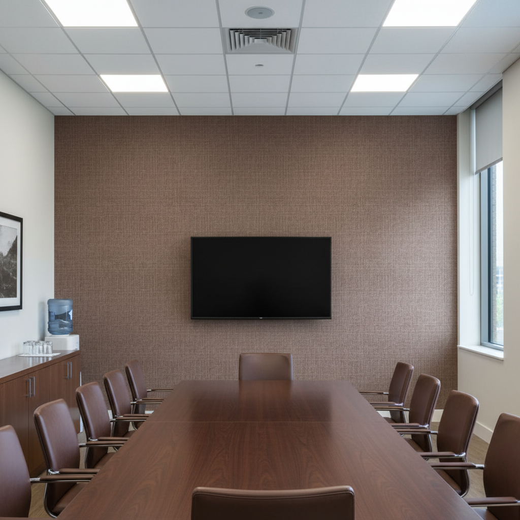 Barnard Type II Vinyl | Hollywood Wallcoverings - Conference Room commercial room setting