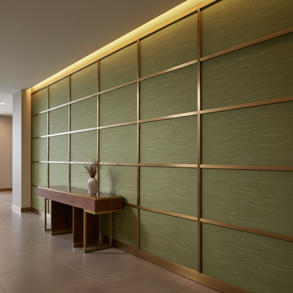 Tradewind Trace - Sprout Upholstered Wall Panel | Architectural Fabrics