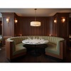 Smooth Matte Texture Dusty Olive Upholstered Banquette | Architectural Fabrics