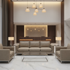 Subtle Pebble Texture Mushroom Taupe Upholstered Sofa | Architectural Fabrics