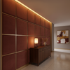 Ultrasuede  Marsala  Red Upholstered Wall Panel | Ultrasuede Upholstery
