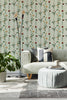 Climbing Flowers Green, Roll Vinyl