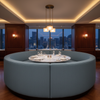 Pinnacle Rock - Pond Upholstered Banquette | Architectural Fabrics