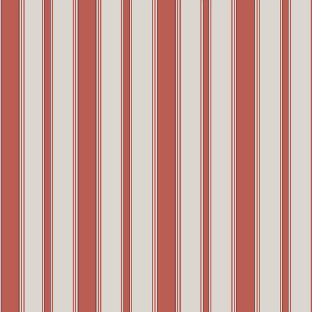 Cambridge Str - Red And Sand Burgundy/Red By Cole & Son | Cole & Son Festival Stripes | Stripes Wallcovering Print