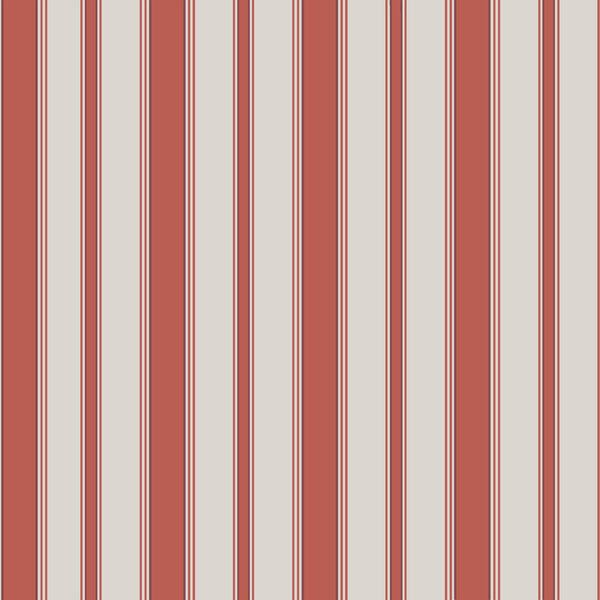 Cambridge Str - Red And Sand Burgundy/Red By Cole & Son | Cole & Son Festival Stripes | Stripes Wallcovering Print