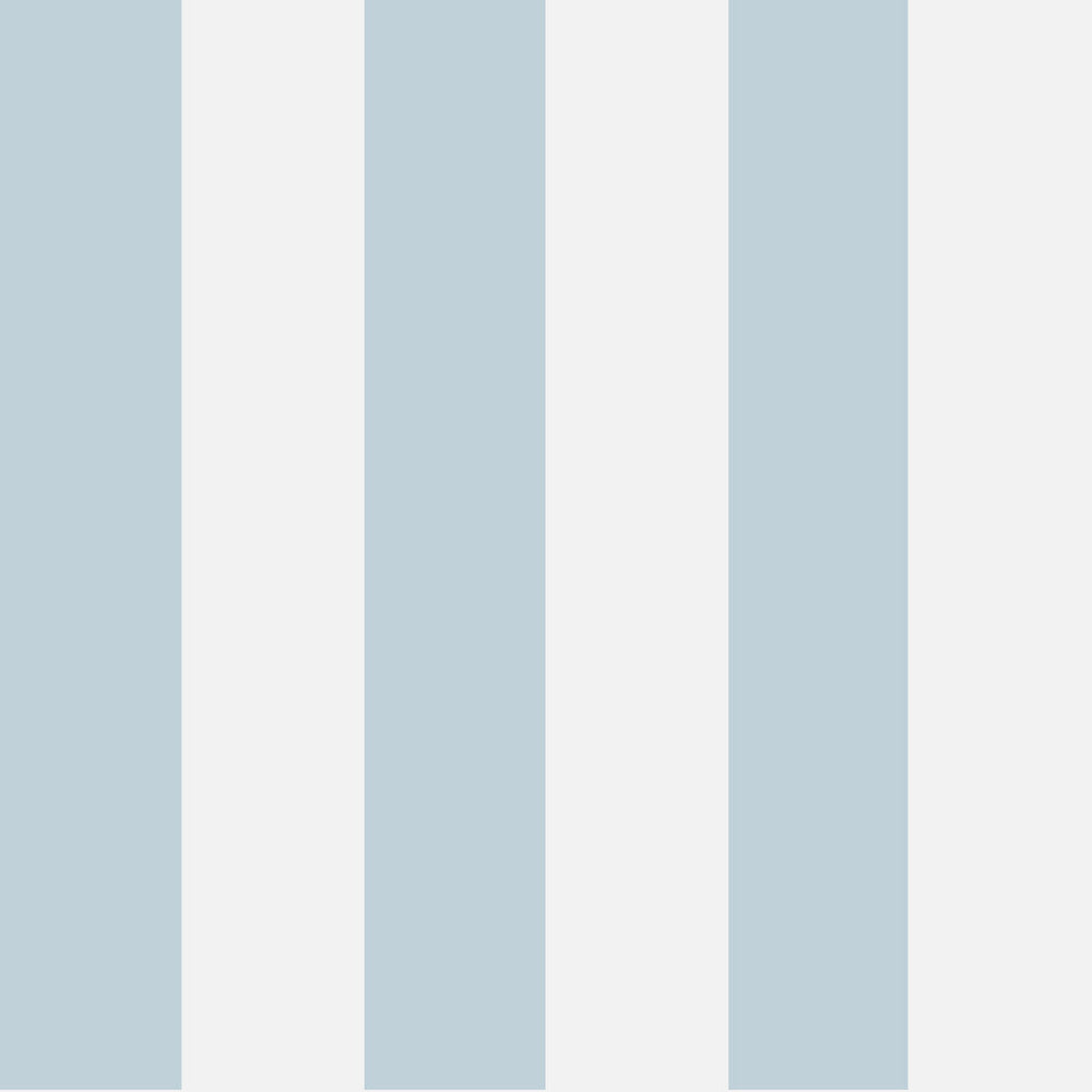 Glastonbury Str - Pale Bl & Wt Light Blue By Cole & Son | Cole & Son Festival Stripes | Stripes Wallcovering Print