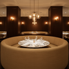 Soper Hole - Beige Upholstered Banquette | Architectural Fabrics