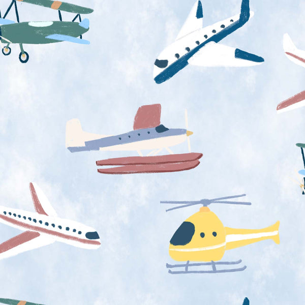 Draft Planes Blue, Roll Vinyl Wallcoverings | Coordonné