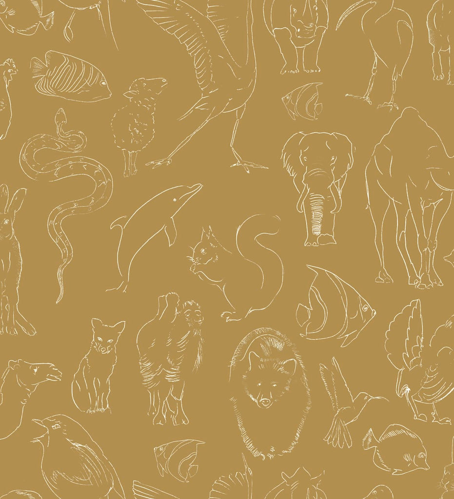 Zoology Yellow, Roll Vinyl
