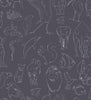 Zoology Charcoal, Roll Vinyl