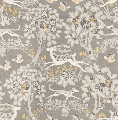 Mille Fleur - Silver Grey By Lee Jofa | Eric Cohler Lodge |Animal/Insects Flora & Fauna Multipurpose Print