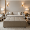 Rincon - Malt Upholstered Ottoman | Architectural Fabrics