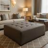 Soper Hole - Seal Upholstered Ottoman | Architectural Fabrics