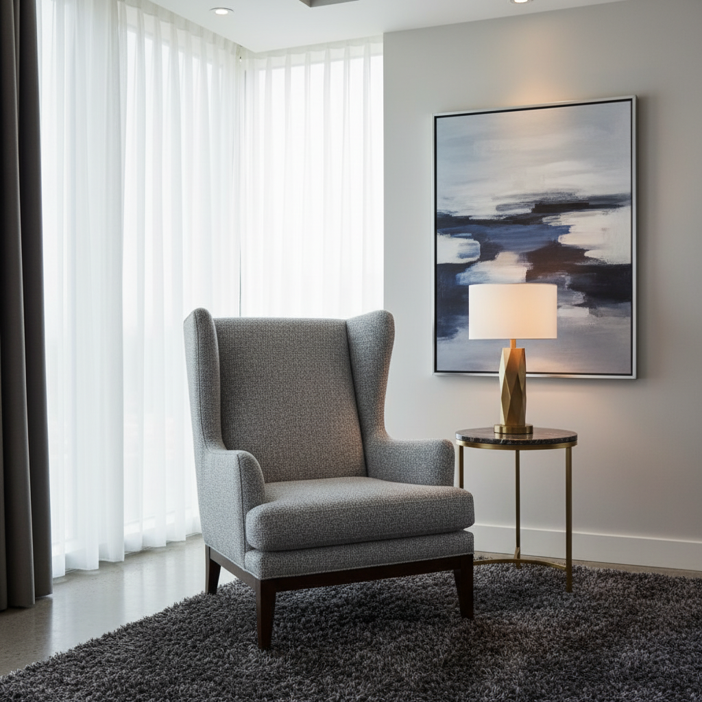 Sisal Bay - Slate Upholstered Chair | Architectural Fabrics