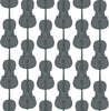Cello Damask - Charcoal Grey - Pattern Design Lab