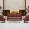 Triangle Reef - Rhubarb Upholstered Sofa | Architectural Fabrics