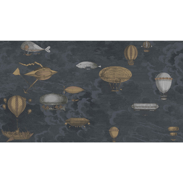 Macchine Volanti - Midnight Multi By Cole & Son | Cole & Son Fornasetti |  Wallcovering Print