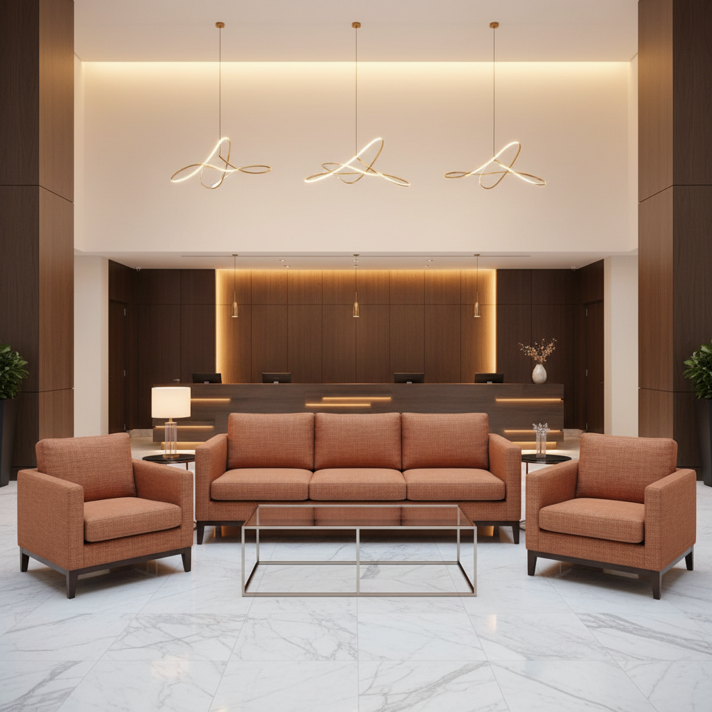 Linen Island - Autumn Upholstered Sofa | Architectural Fabrics