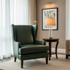 Embossed Reptile Scale Deep Forest Upholstered Chair | Architectural Fabrics