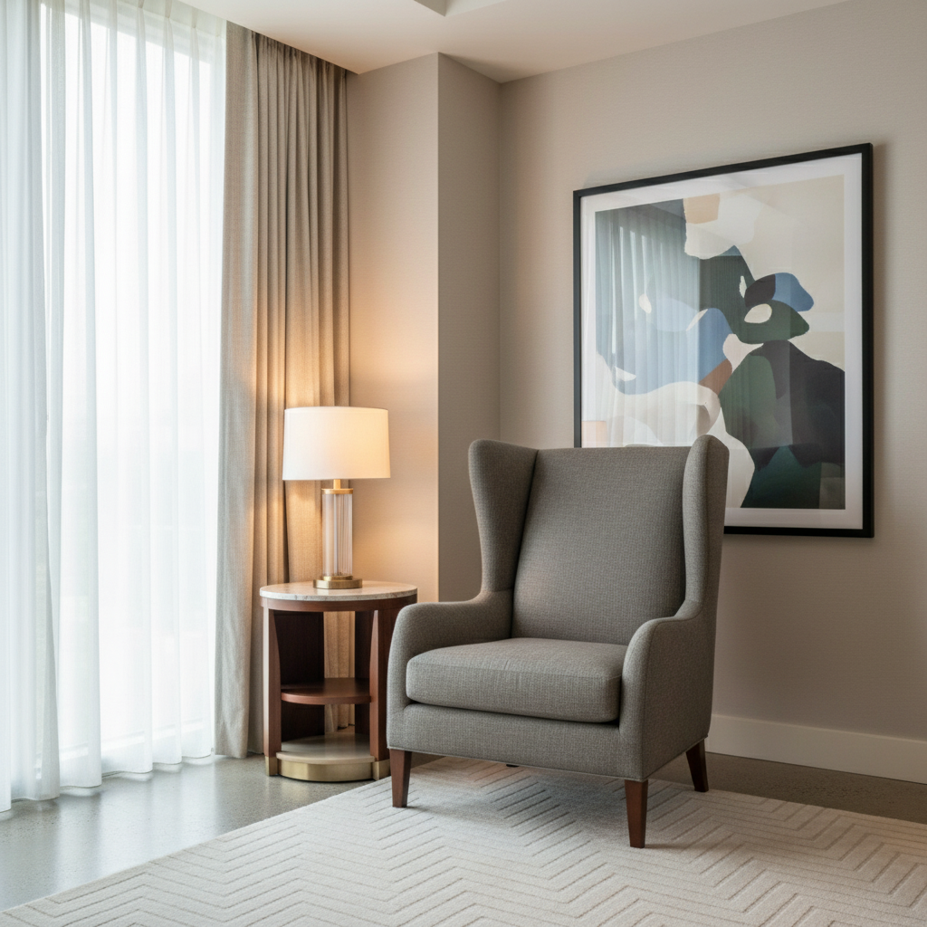 Peter Island - Graphite Upholstered Chair | Architectural Fabrics