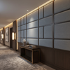 Woven Linen Texture Slate Blue Upholstered Wall Panel | Architectural Fabrics