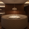 Tres Palmas - Palladium Upholstered Banquette | Architectural Fabrics