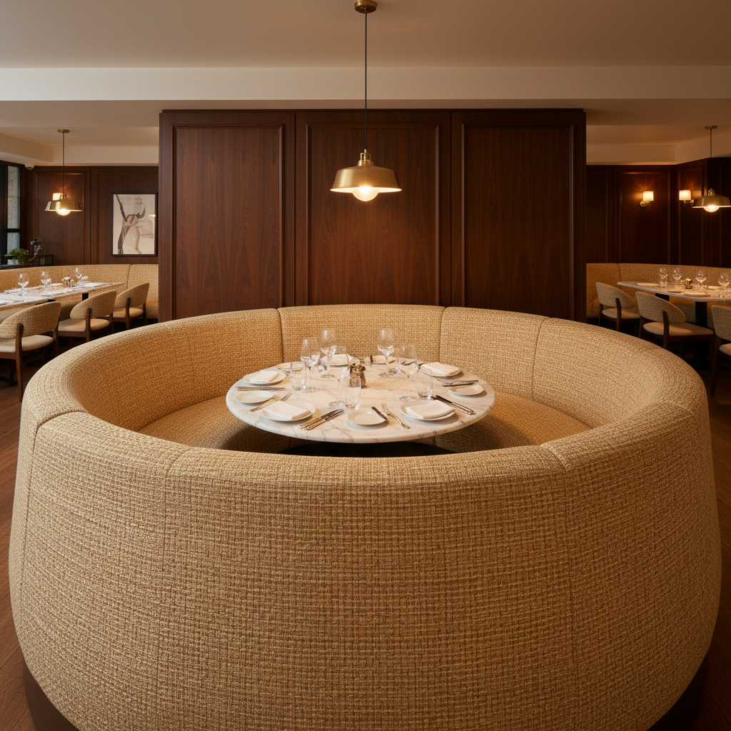 Bali - Bali Organic Cellulose Upholstered Banquette | Architectural Fabrics
