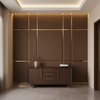 Triangle Reef - Chocolate Upholstered Wall Panel | Architectural Fabrics