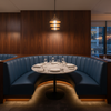 Kralendijk - Wave Upholstered Banquette | Architectural Fabrics