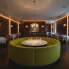 Ultrasuede  Lime  Yellow, Green Upholstered Banquette | Ultrasuede Upholstery