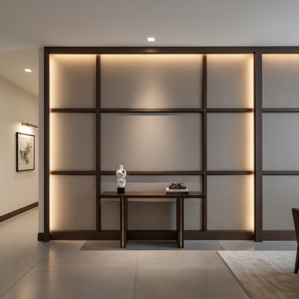 Trunk Bay - Granite Upholstered Wall Panel | Architectural Fabrics