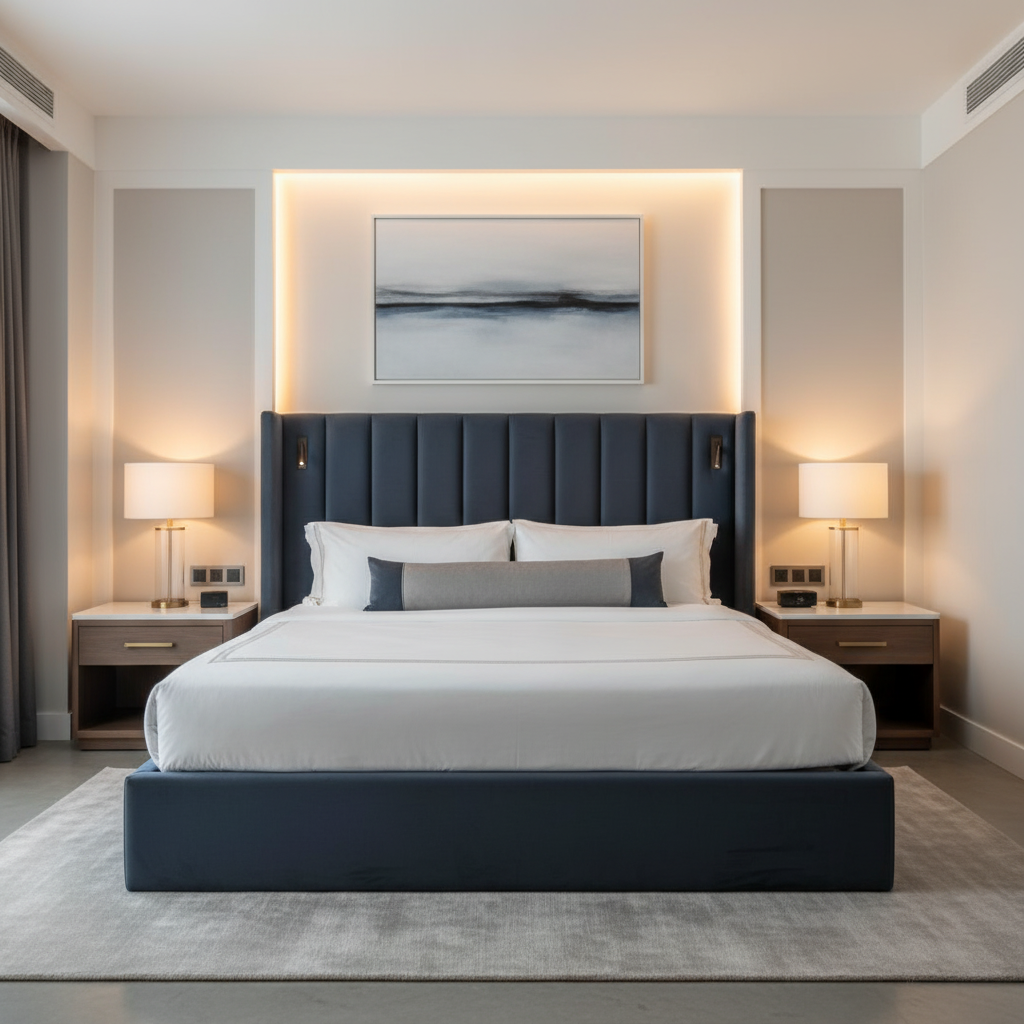 Maho Bay - Harbor Upholstered Headboard | Architectural Fabrics