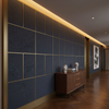 Linen Weave Texture Deep Indigo Upholstered Wall Panel | Architectural Fabrics