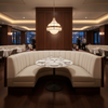 Vintage Harbor - White Upholstered Banquette | Architectural Fabrics