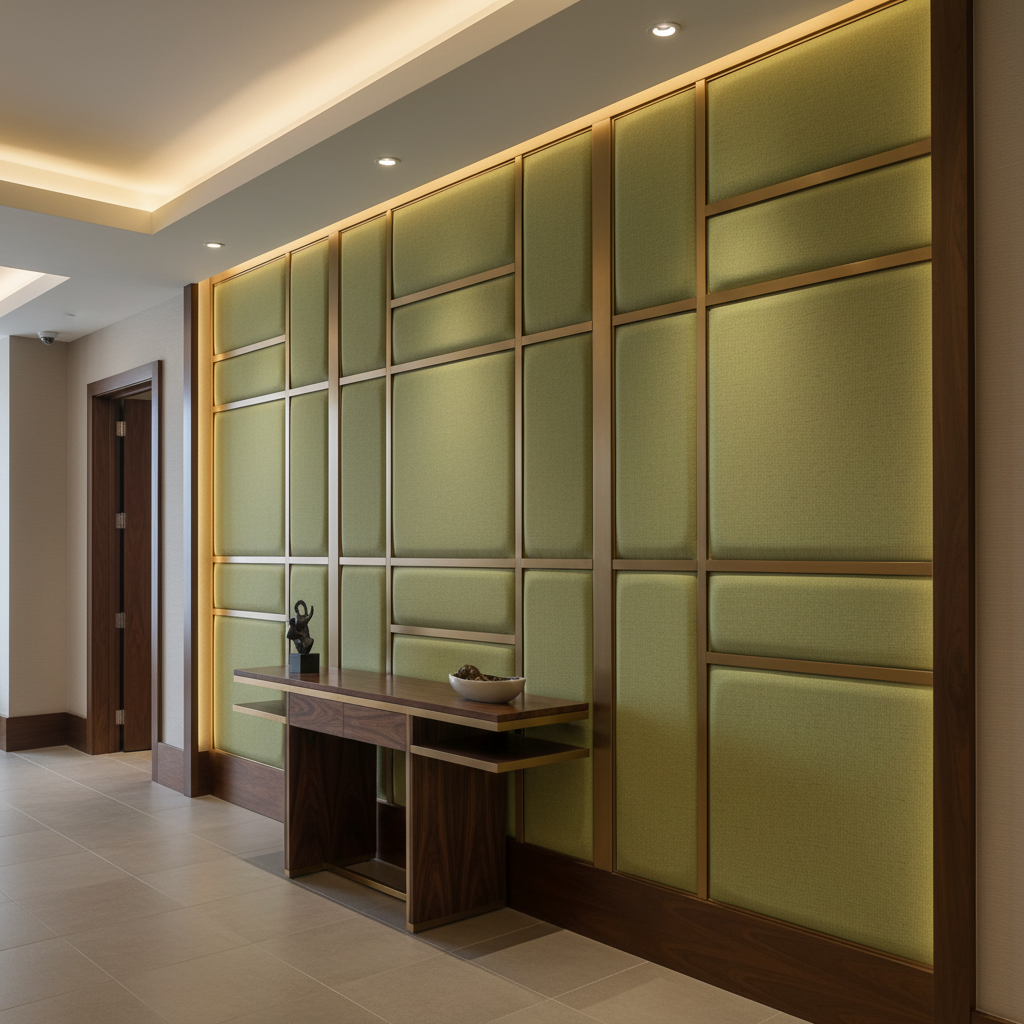 Peter Island - Grass Upholstered Wall Panel | Architectural Fabrics