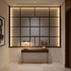 Fine Pebble Grain Soft Gray Upholstered Wall Panel | Architectural Fabrics