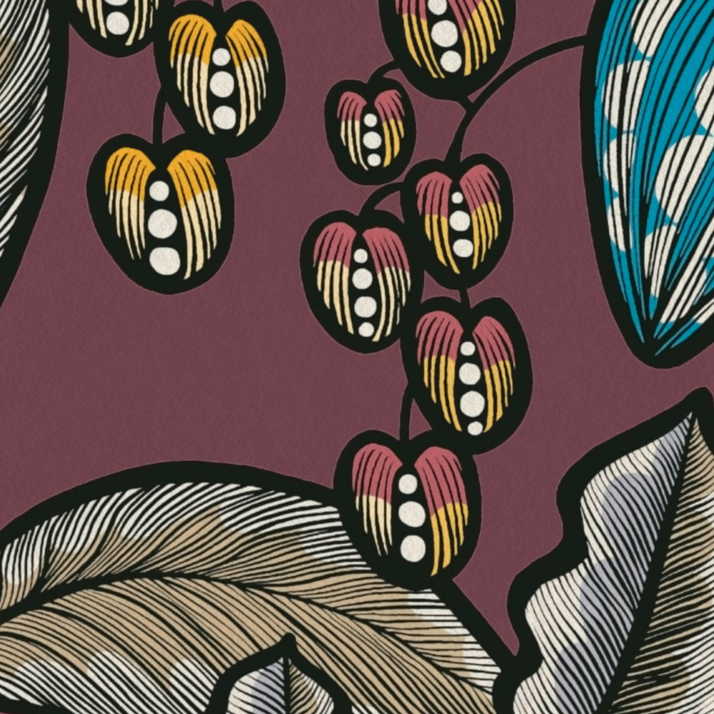 Floral Impression Burgundy Wallcovering | AS Creation