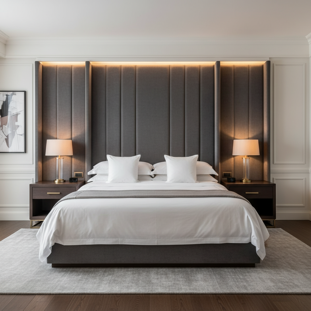 Maya Riviera - Seal Upholstered Headboard | Architectural Fabrics
