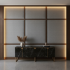 Linen Weave Texture Slate Gray Upholstered Wall Panel | Architectural Fabrics