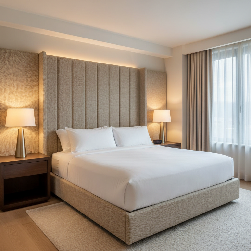 Salt Island - Vanilla Upholstered Headboard | Architectural Fabrics