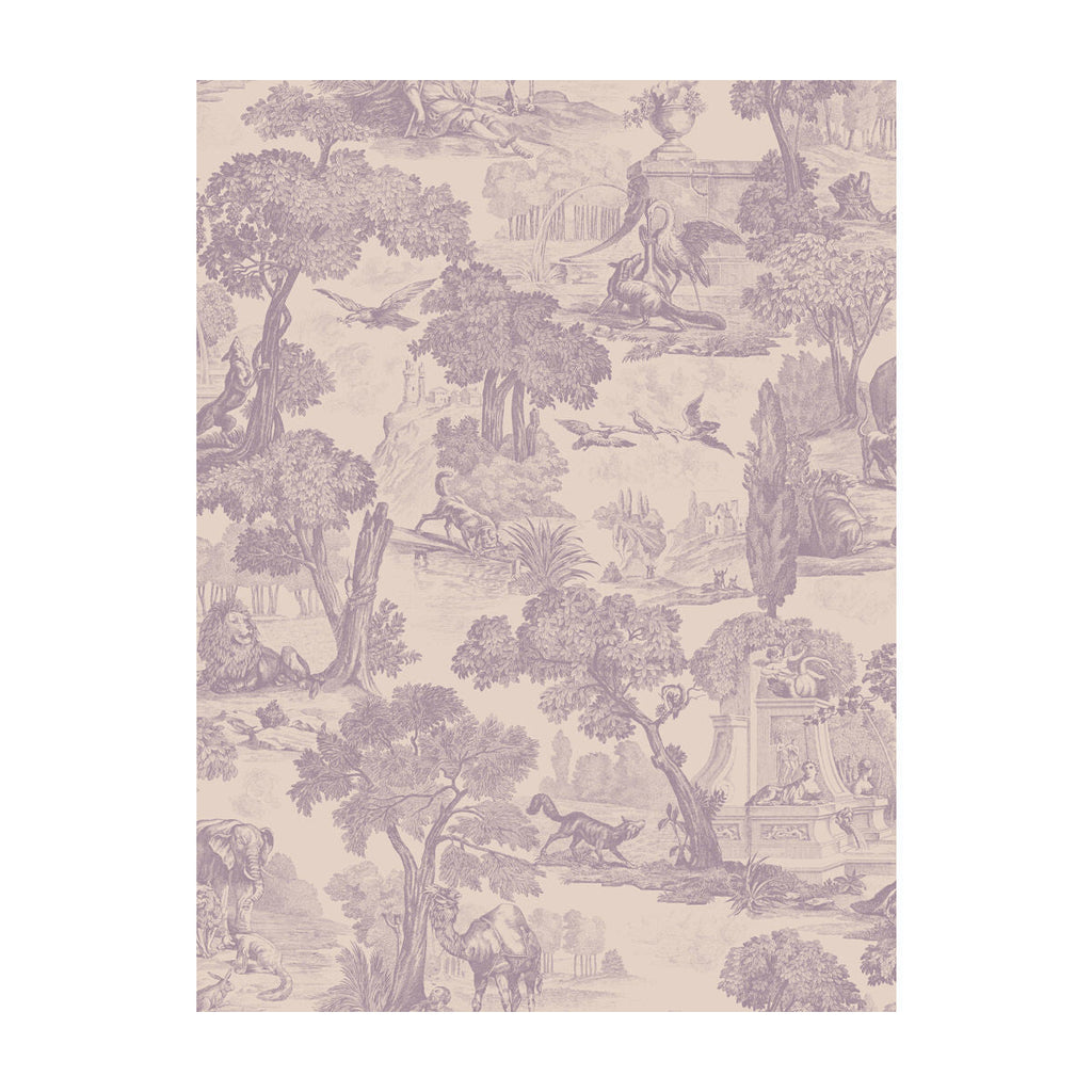 Versailles - Mulberry Ivory By Cole & Son |  | Toile Wallcovering Print