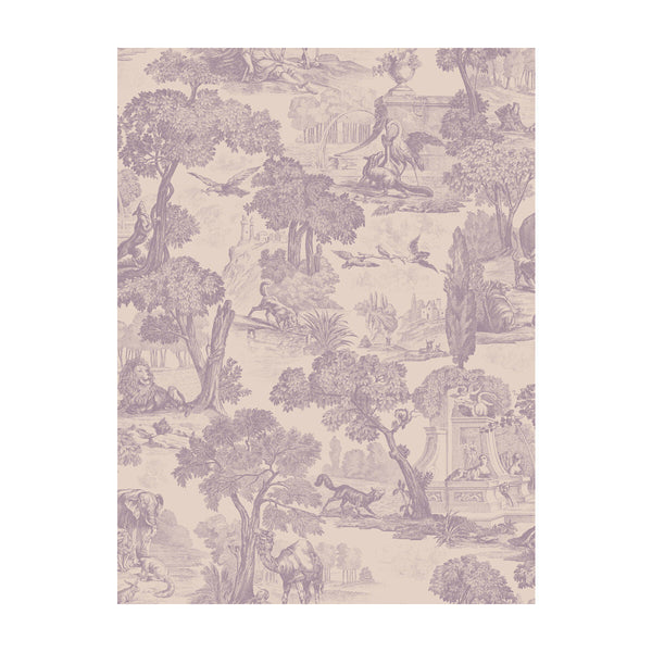 Versailles - Mulberry Ivory By Cole & Son |  | Toile Wallcovering Print