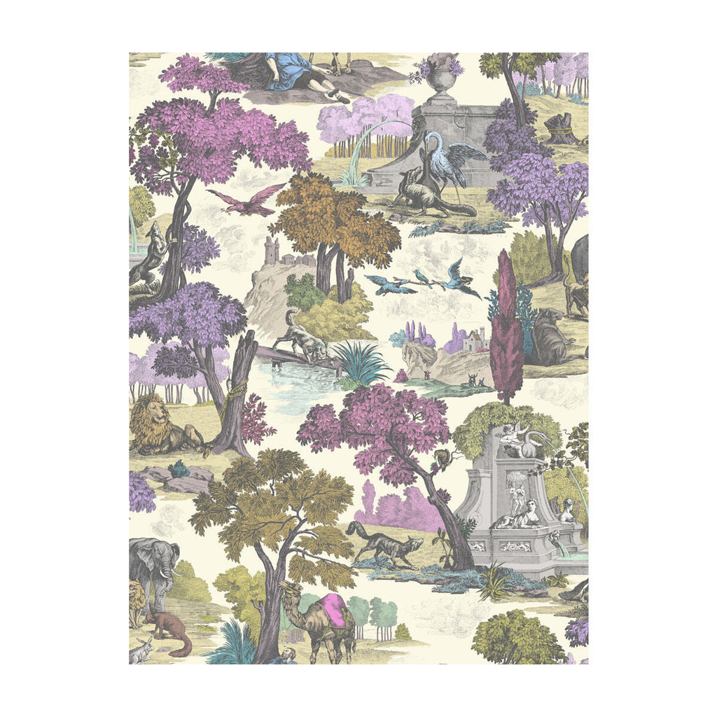 Versailles Grand - Mulber  By Cole & Son |  | Toile Wallcovering Print